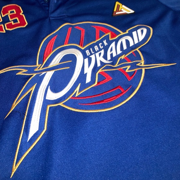 Black Pyramid Cleveland Cavaliers #23 Streetwear Jersey Polo Shirt - Picture 2 of 10